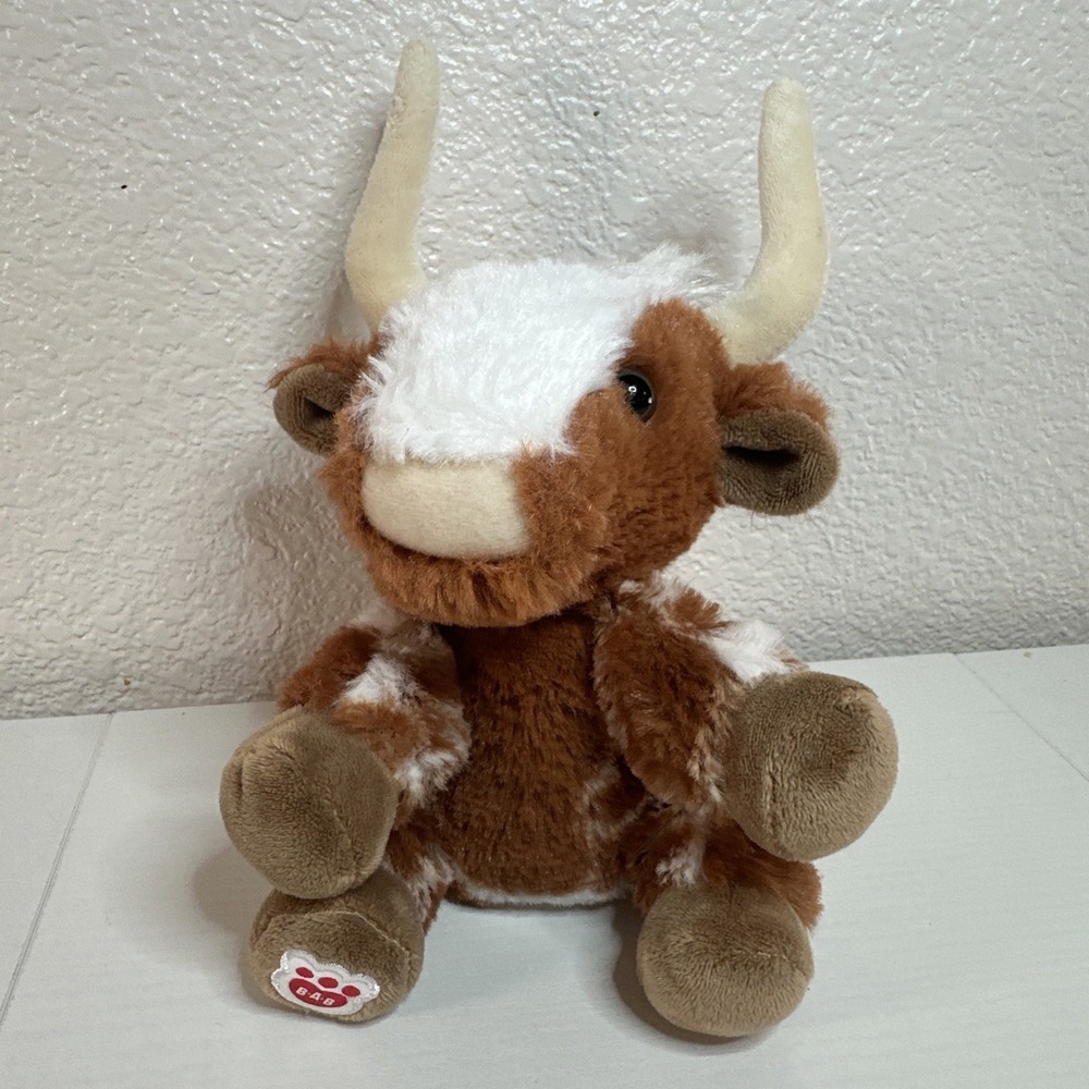 Build-A-Bear Mini Beans Longhorn Cow 5"‎ Stuffed Animal Plush